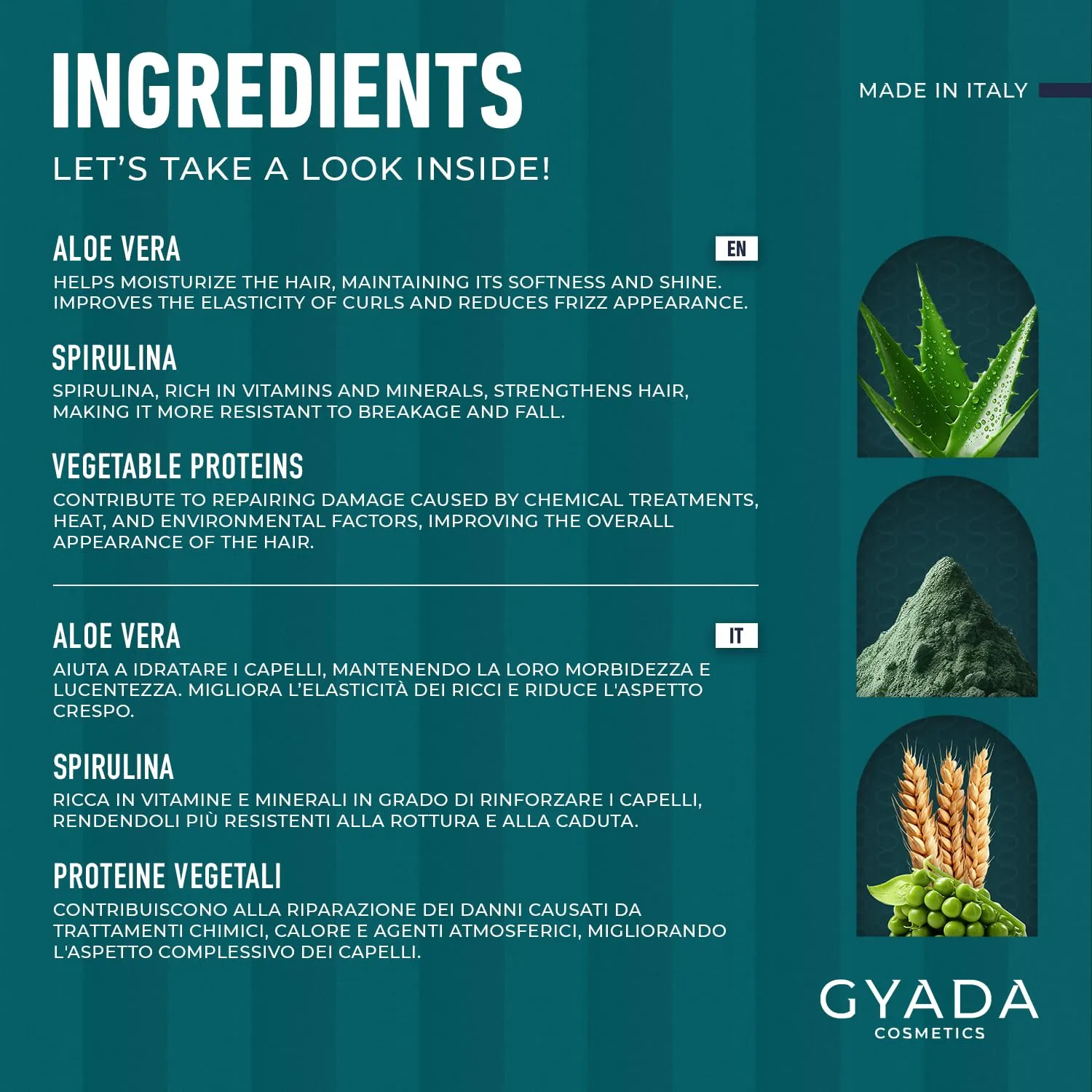 Gyada Rinforzante Siero Capelli Spirulina 125 ml Leave-In