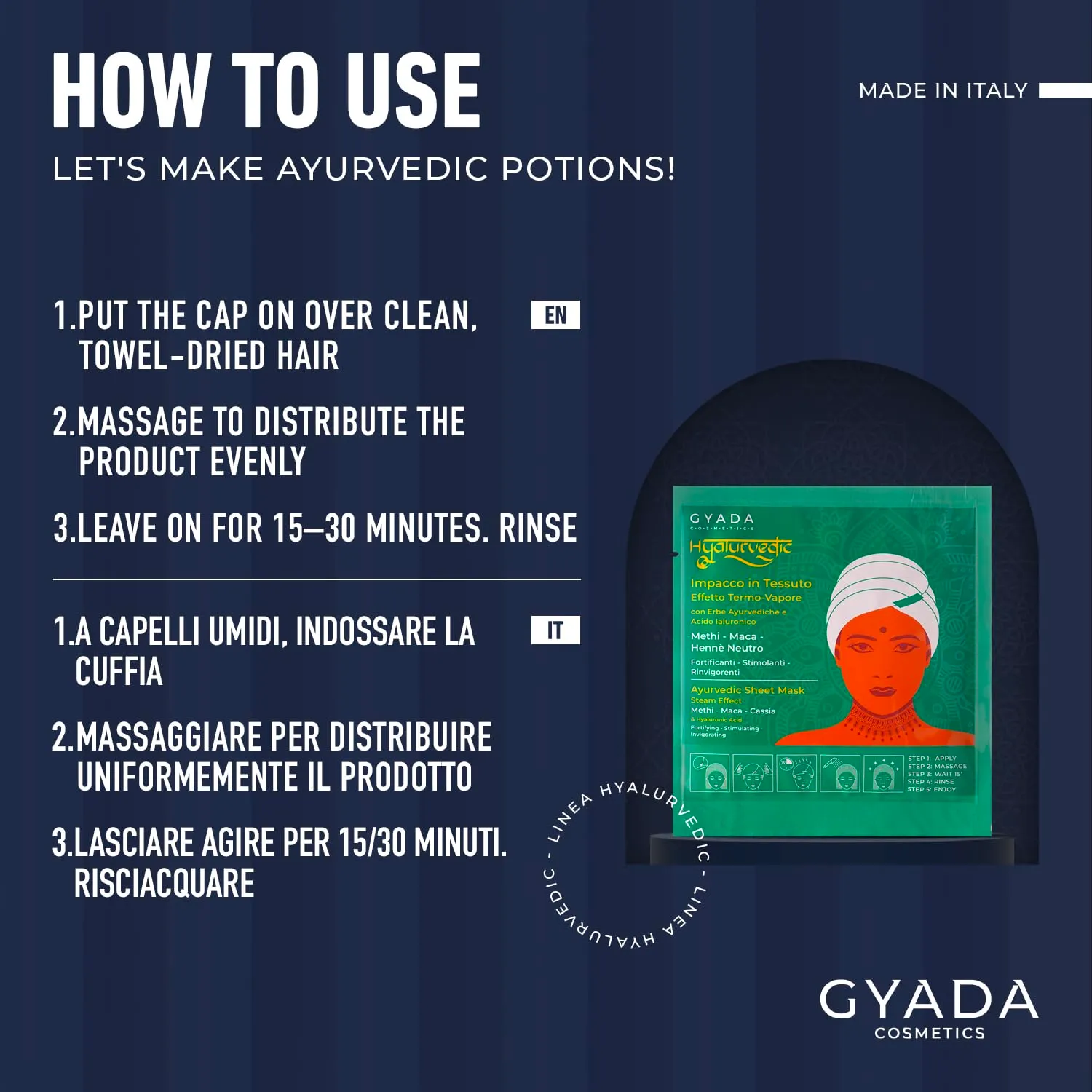 Gyada Hyalurvedic Impacco Cuffia Fortificante 60 ml
