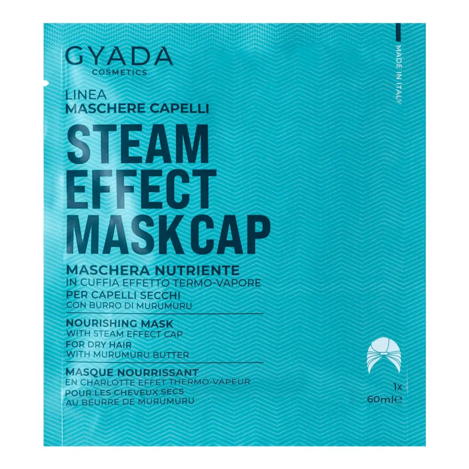 Gyada Maschera Capelli Tessuto Cuffia Termica 60 ml Lino Malva