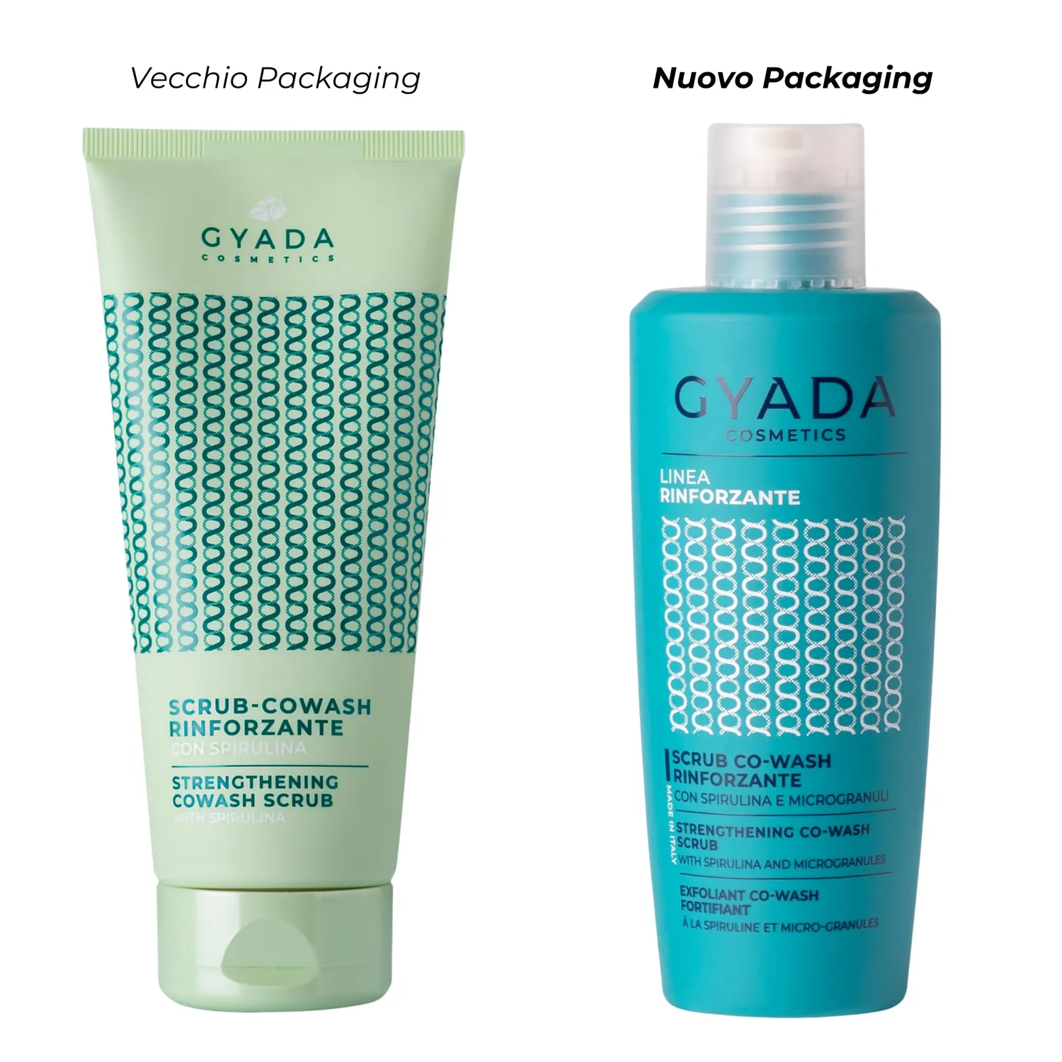 Gyada Rinforzante Spirulina scrub cowash 200ml delicato