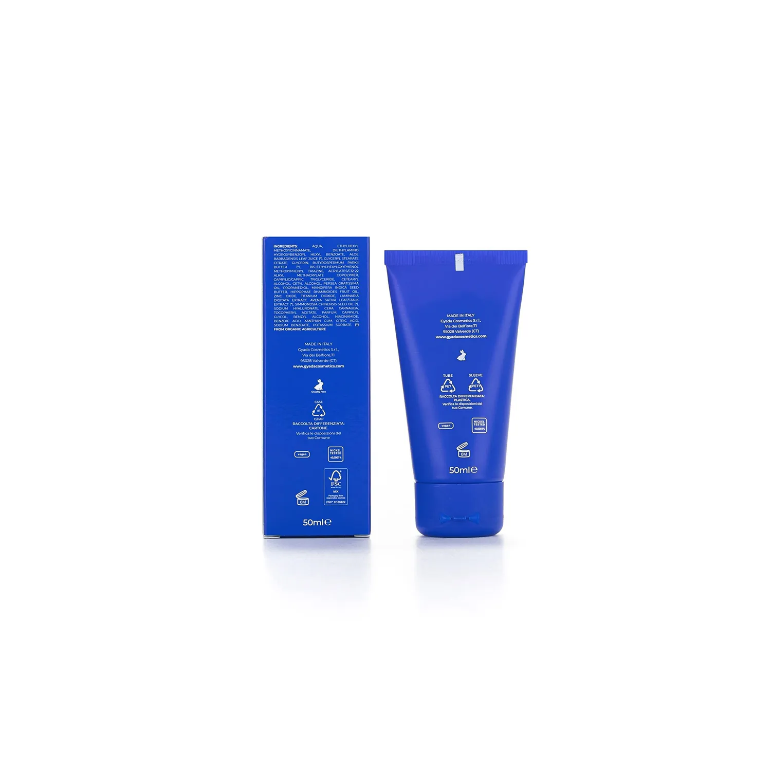 Gyada Solari SPF 50+ Crema Solare Viso 50 ml alta protezione