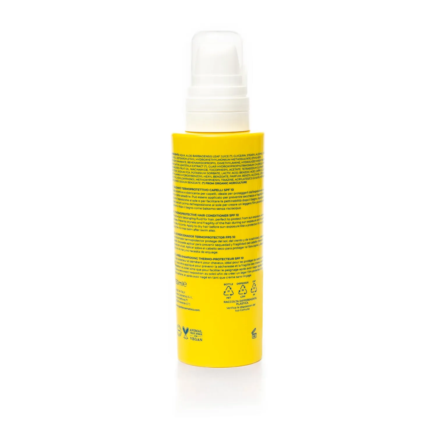 Gyada Cosmetics Suncare Balsamo Termoprotettivo SPF10 150 ml aloe