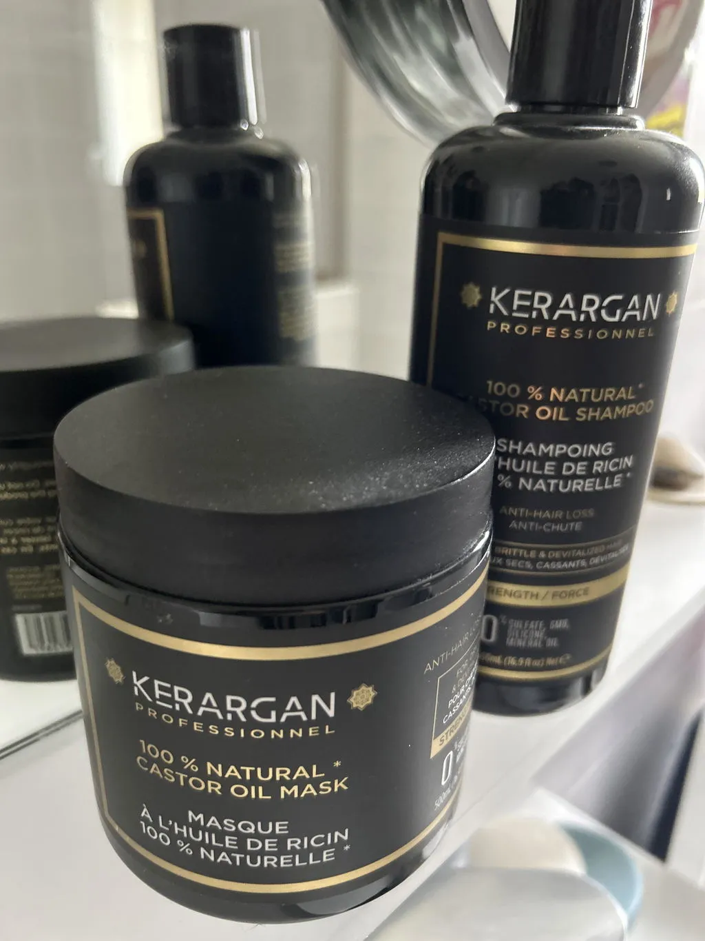 Kerargan Ricin Anti-caduta maschera capelli 500ml rinforzante