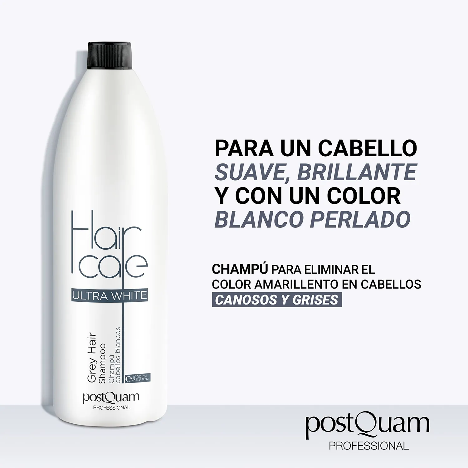 Postquam Shampoo Antigiallo Capelli Bianchi 1000 ml Pigmenti Viola