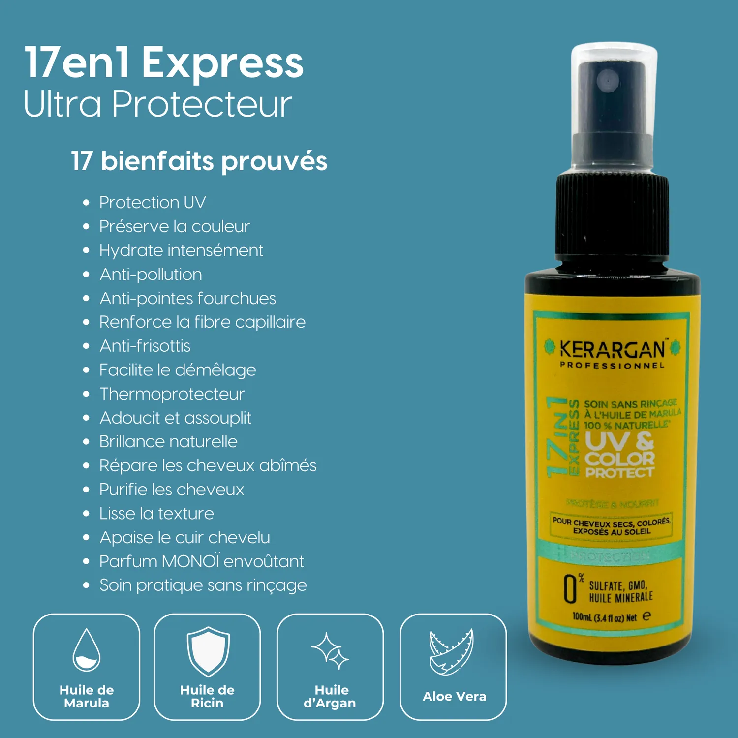 Kerargan Marula UV Kit Capelli Completo 5 Pezzi 1700 ml