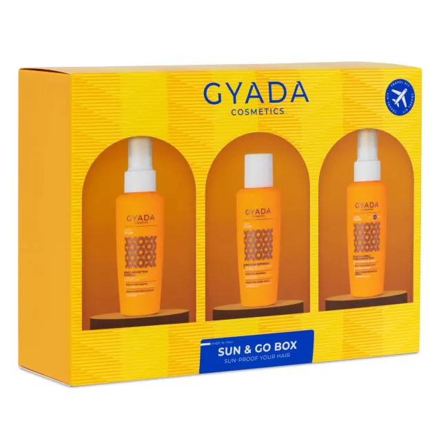 Gyada Sun & Go Box set capelli 3x100ml solare SPF10