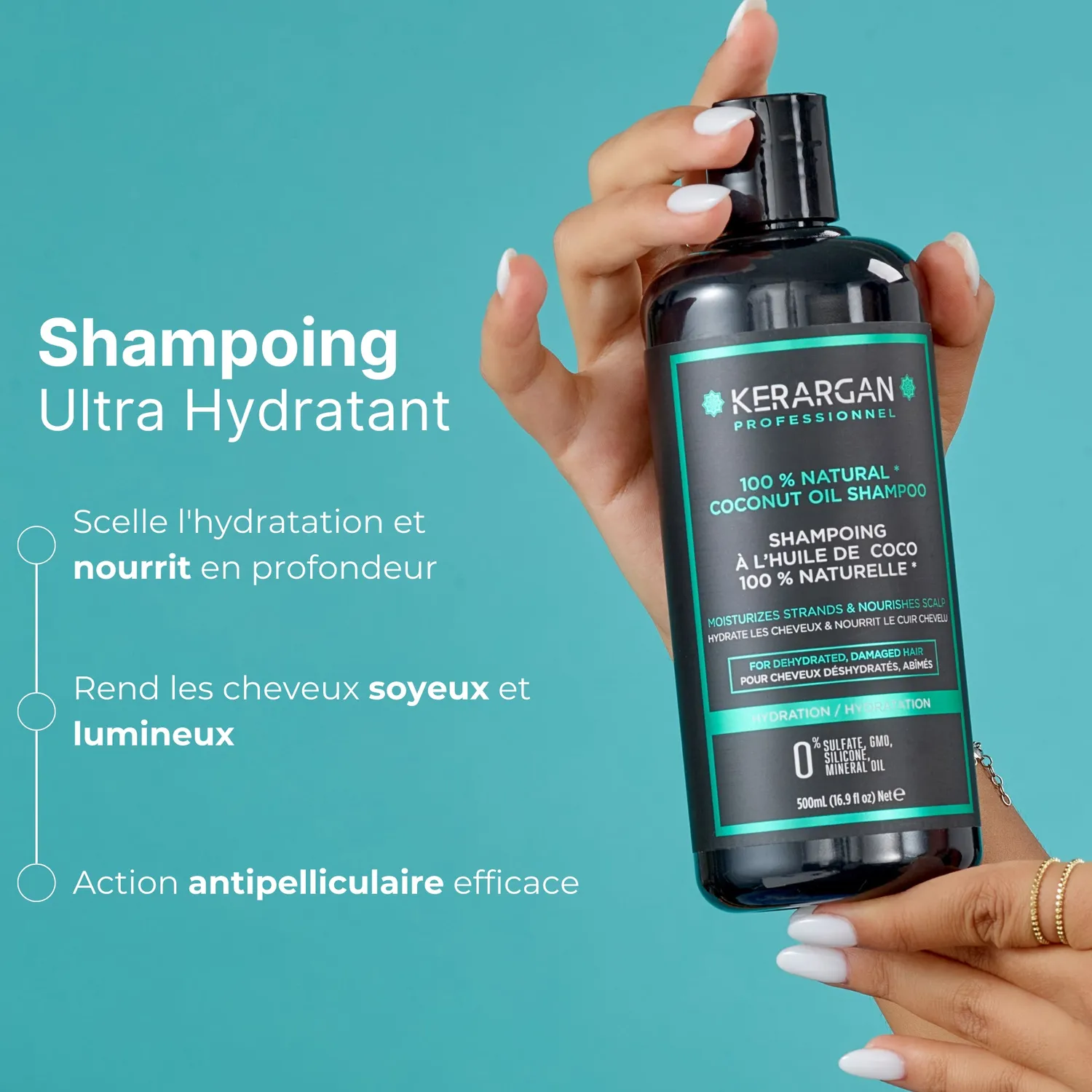 Kerargan Coco shampoo capelli secchi cocco 500 ml
