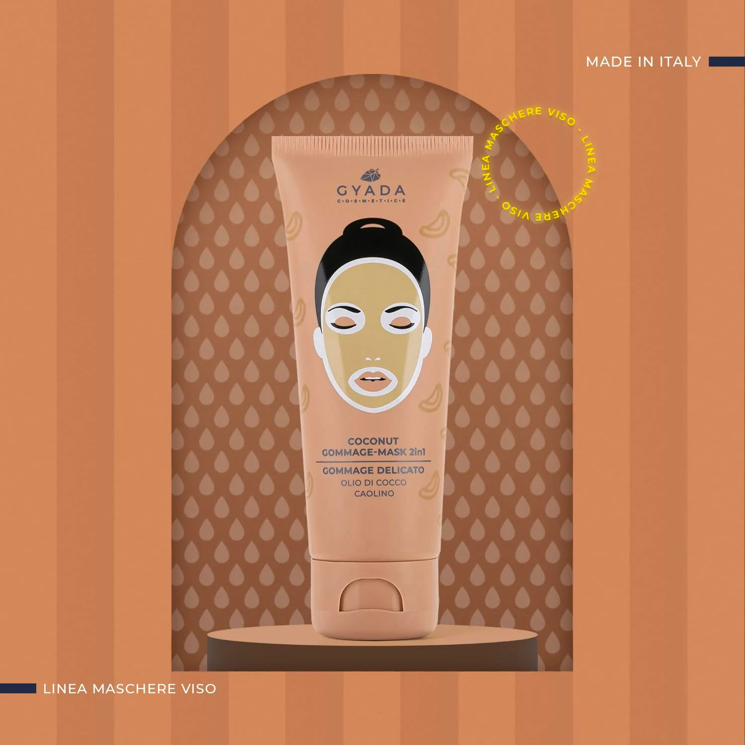 Gyada Coconut Scrub Viso maschera 2 in 1 75 ml purificante
