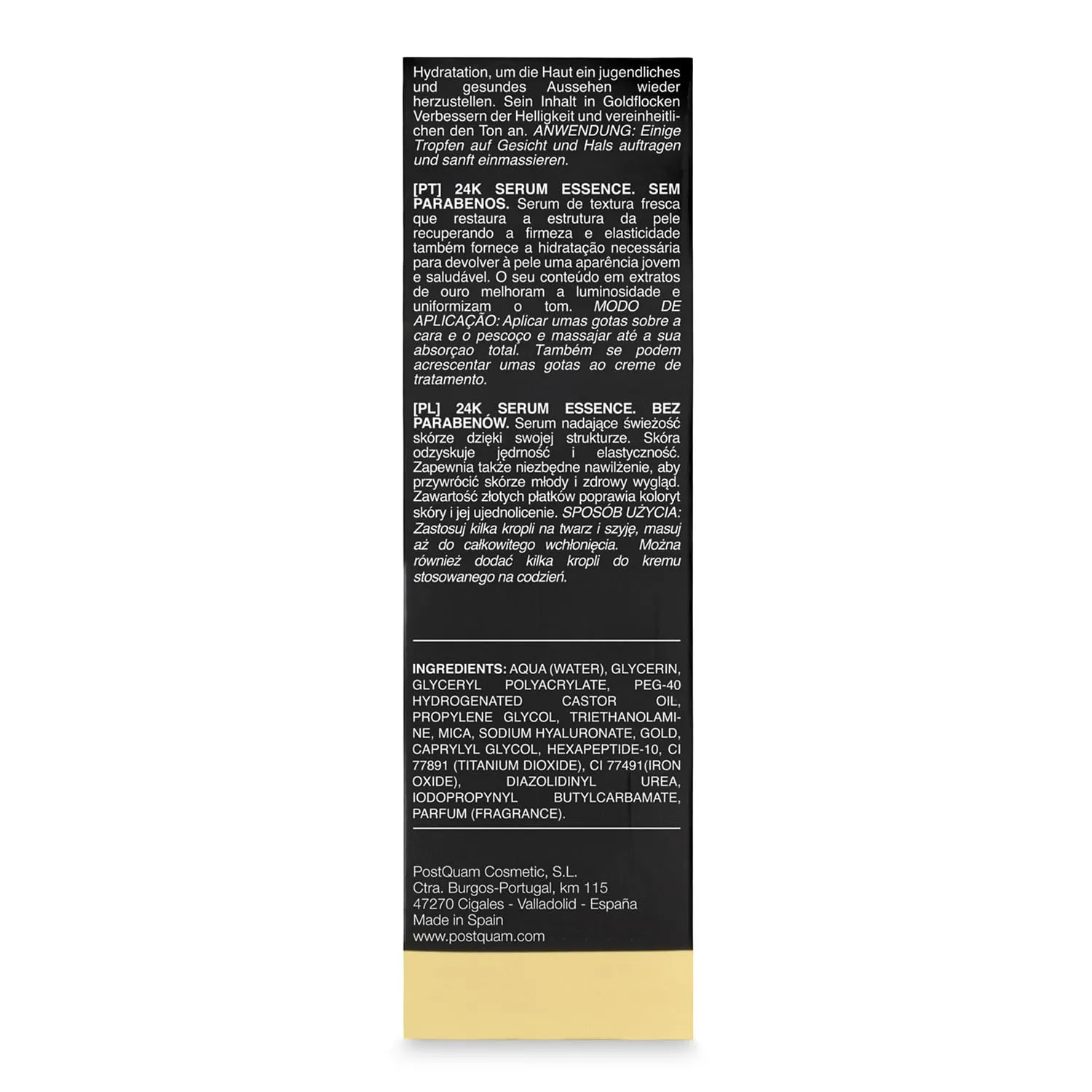 Postquam Luxury 24K Essence siero viso 30 ml idratante