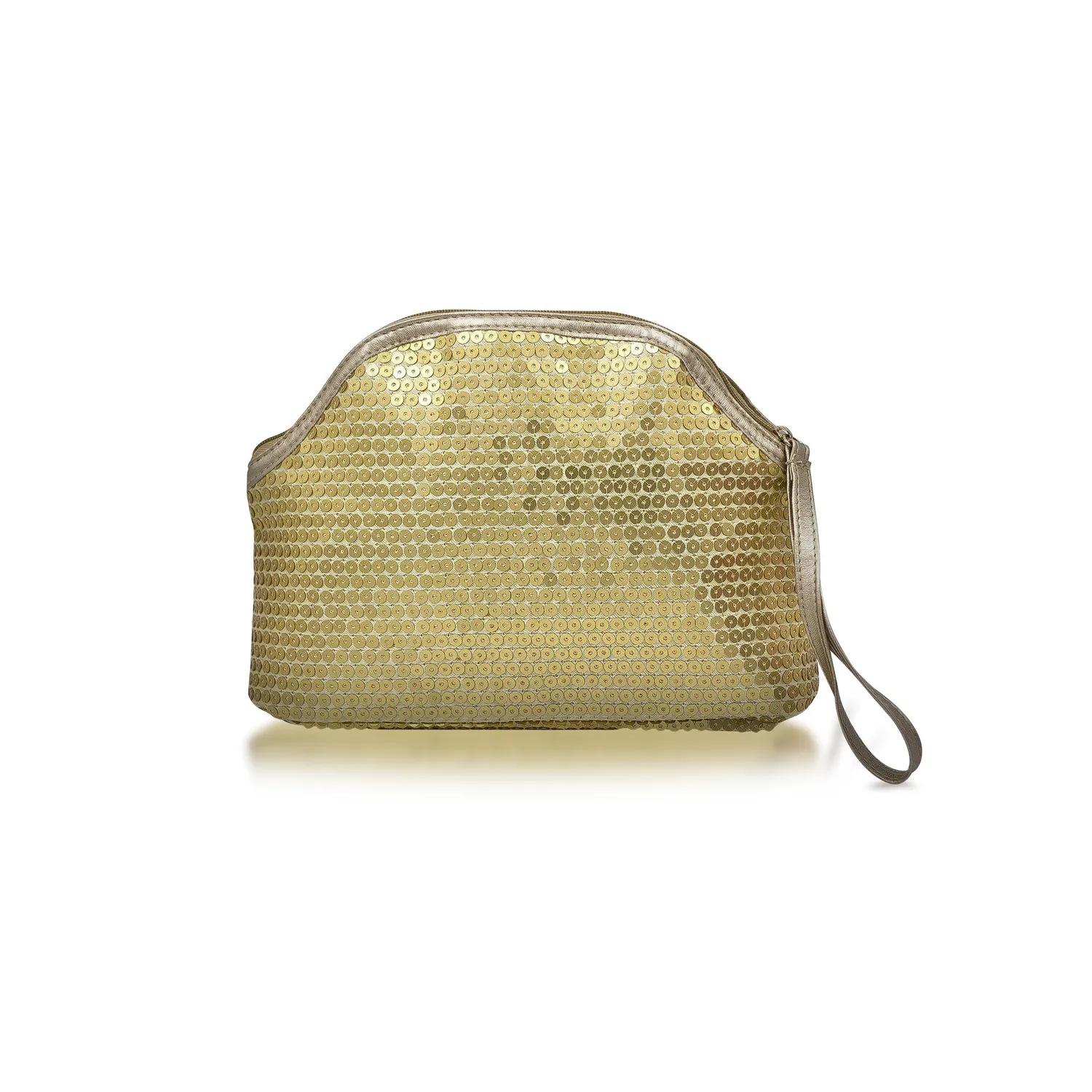 Creattiva Pochette Xmas Gift porta trucchi oro 20x15x7 cm paillettes