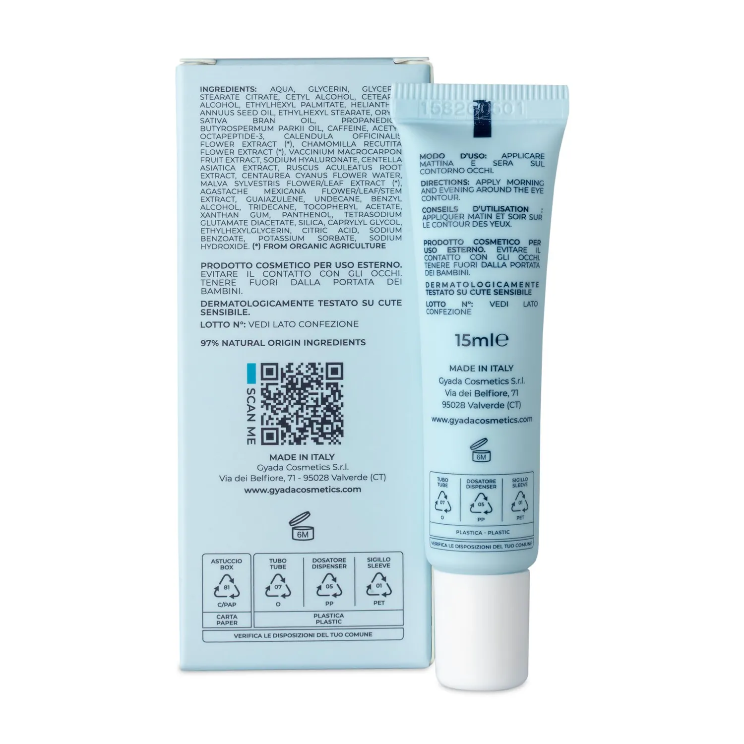 Gyada Crema Contorno Occhi caffeina 15ml peptidi