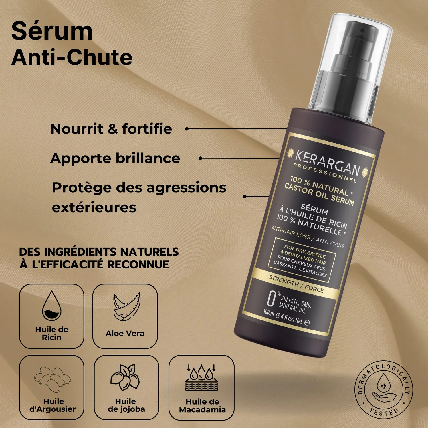 Kerargan Kit Ricin 5 Step kit capelli 1950 ml nutriente