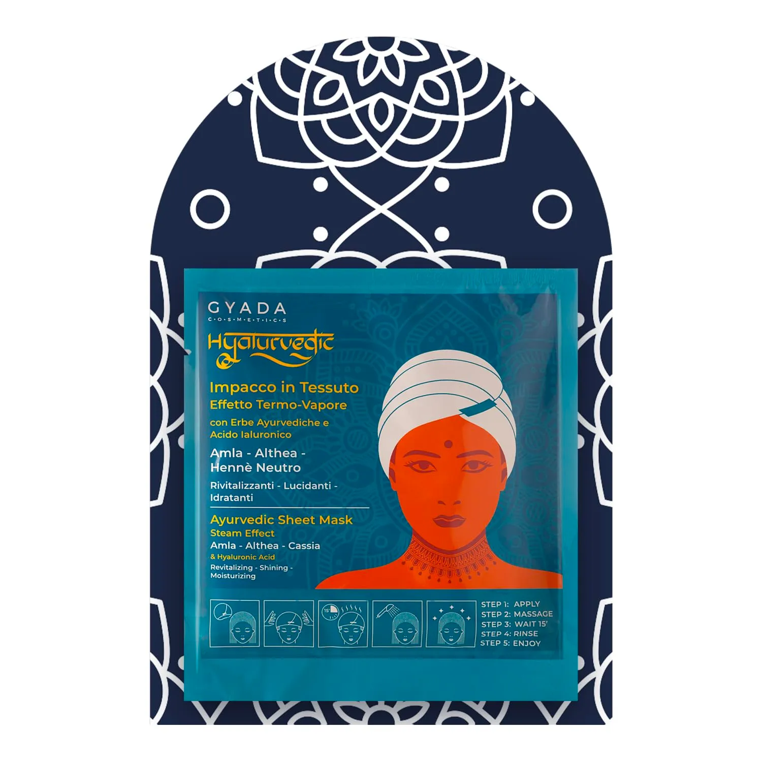 Gyada Hyalurvedic impacco capelli in cuffia 60 ml idratante