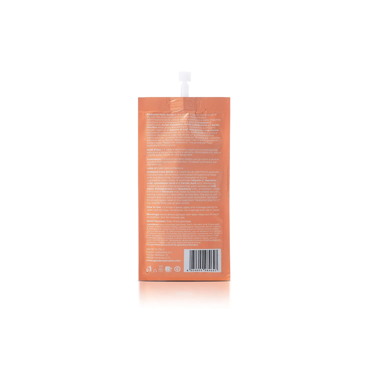 Gyada Radiance Scrub Viso 25 ml Vitamina C Illuminante