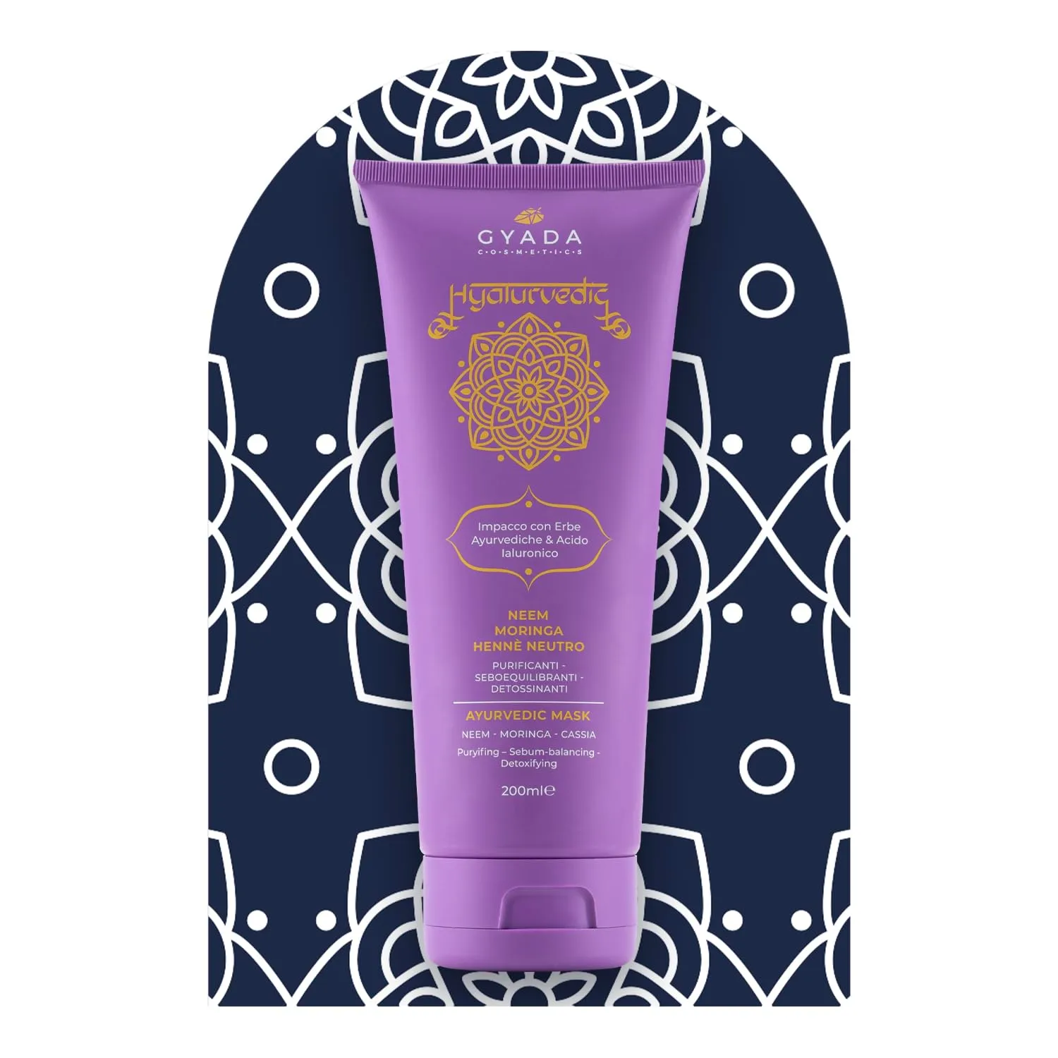 Gyada Cosmetics Hyalurvedic Impacco Purificante 200 ml capelli grassi