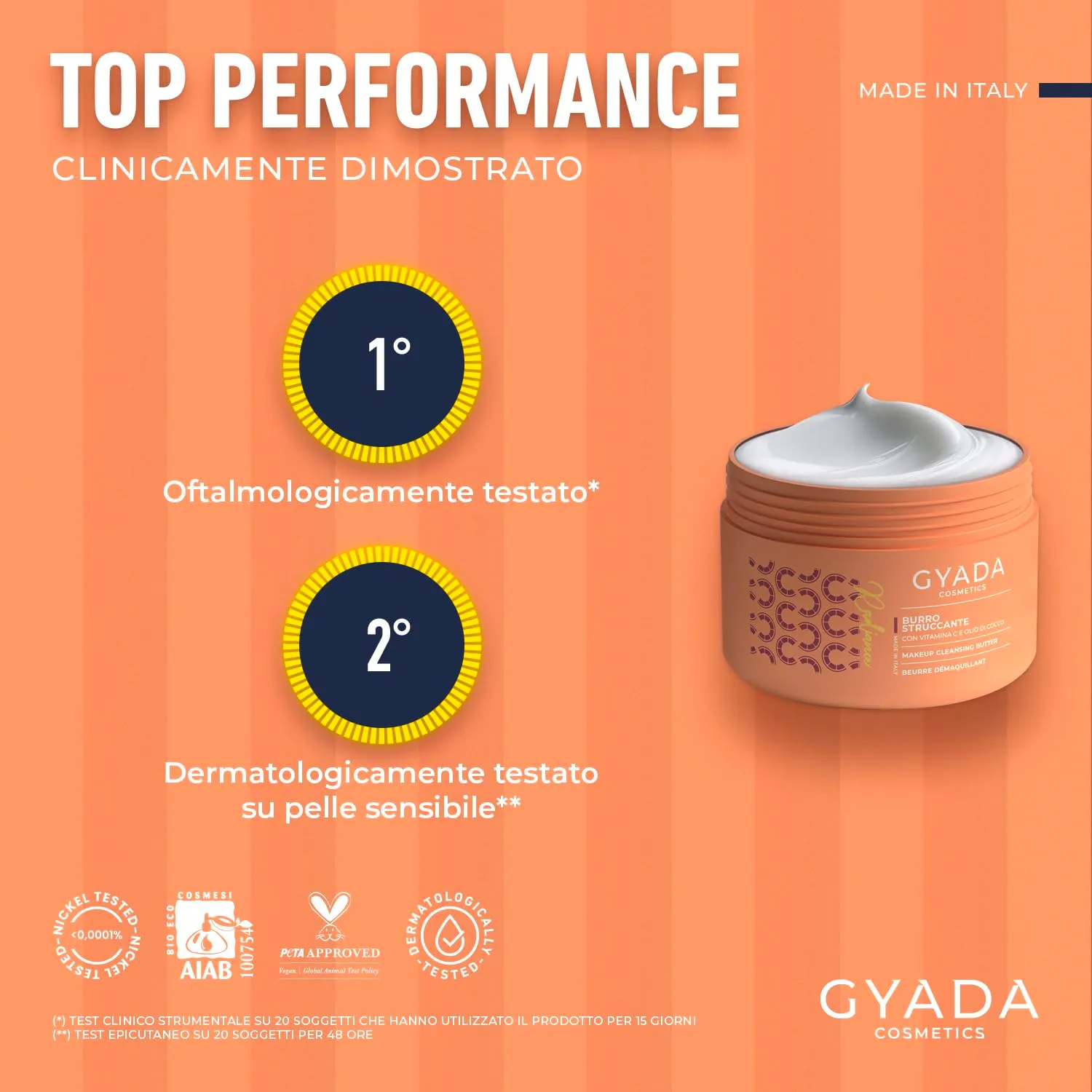Gyada Radiance burro struccante 200 ml waterproof vitamina C