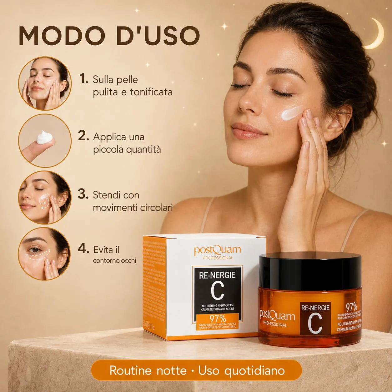 Postquam Re-Energie crema notte 50 ml vitamina C