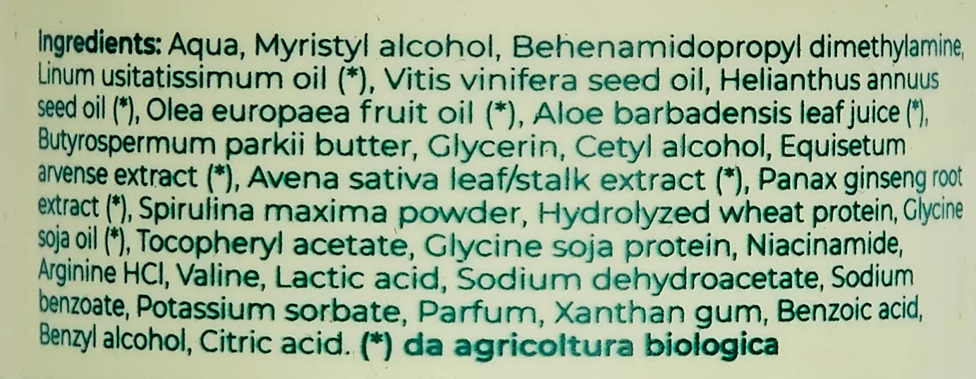 Gyada Spirulina Balsamo Rinforzante 200 ml capelli fragili
