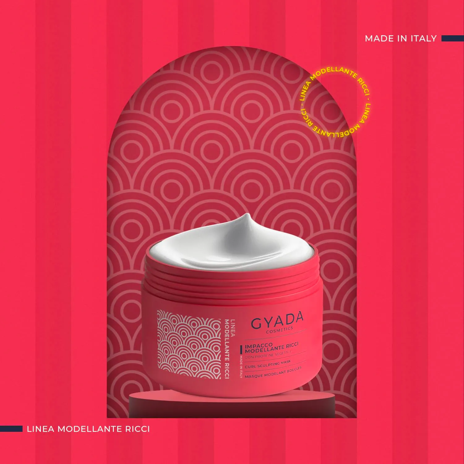 Gyada Modellante Ricci Impacco Capelli 250 ml Proteine Vegetali