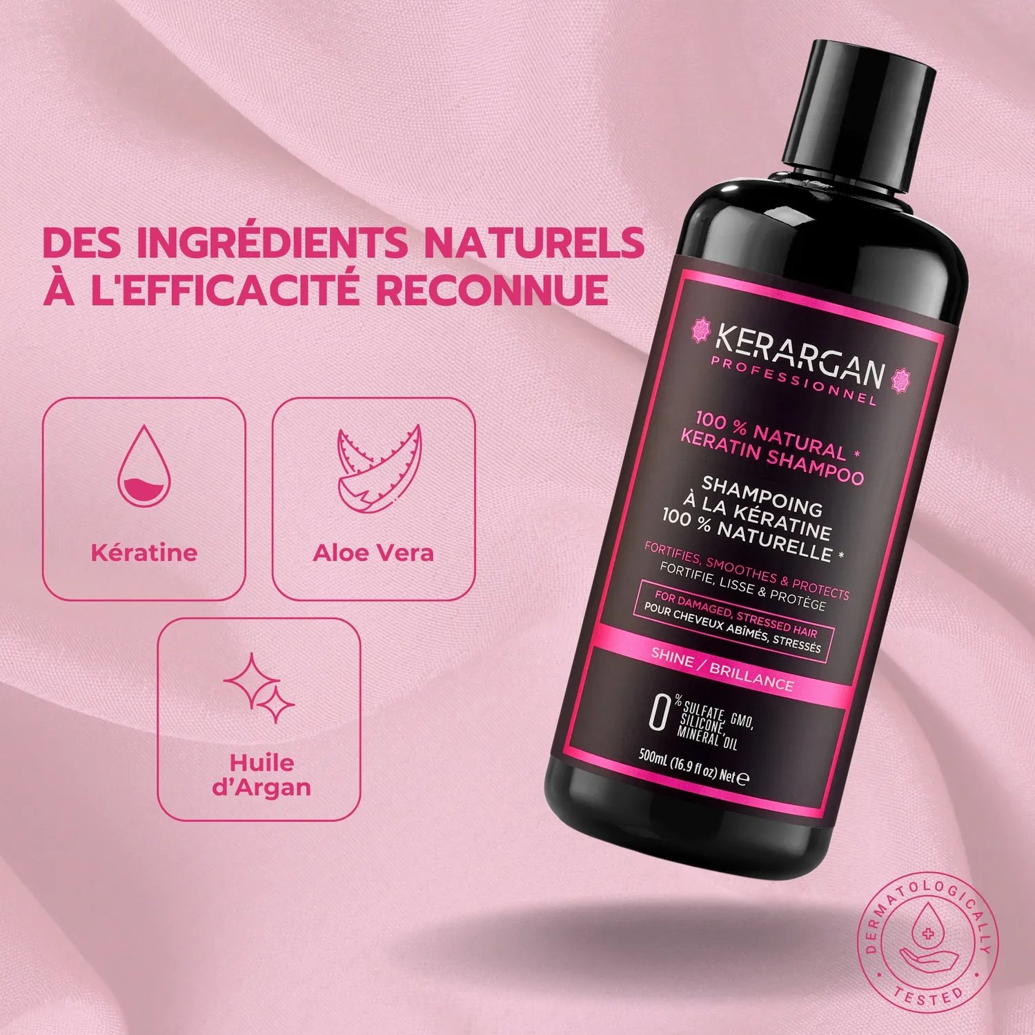 Kerargan Keratine Ultra Riparatore shampoo 500ml senza solfati