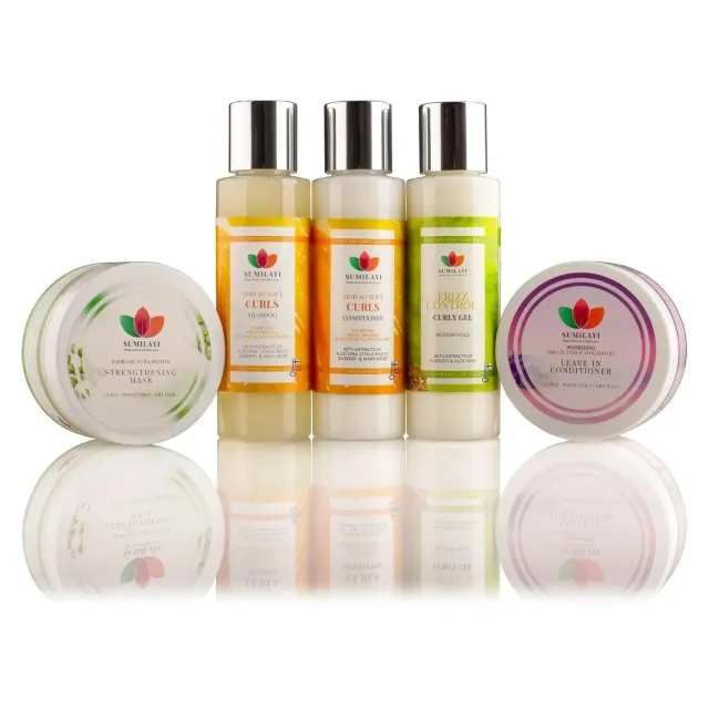 Sumilayi Kit Cura Capelli Ricci 5x100 ml completo viaggio