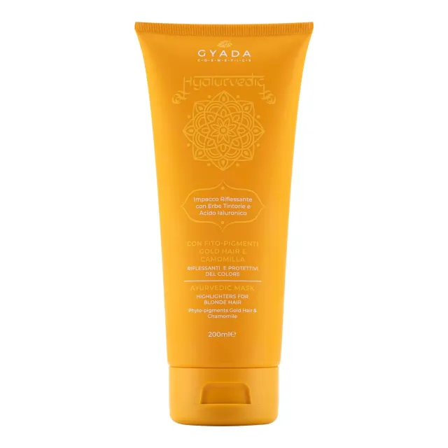 Gyada Cosmetics Hyalurvedic Impacco Gold Hair 200 ml capelli biondi