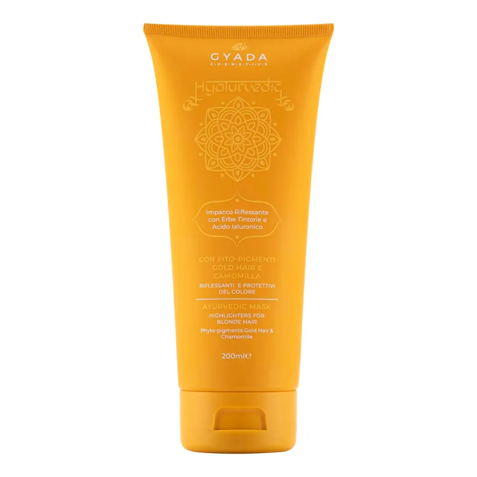 Gyada Cosmetics Hyalurvedic Impacco Gold Hair 200 ml capelli biondi