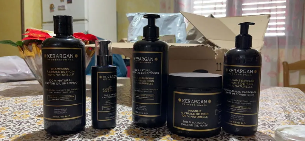 Kerargan Kit Ricin 5 Step kit capelli 1950 ml nutriente