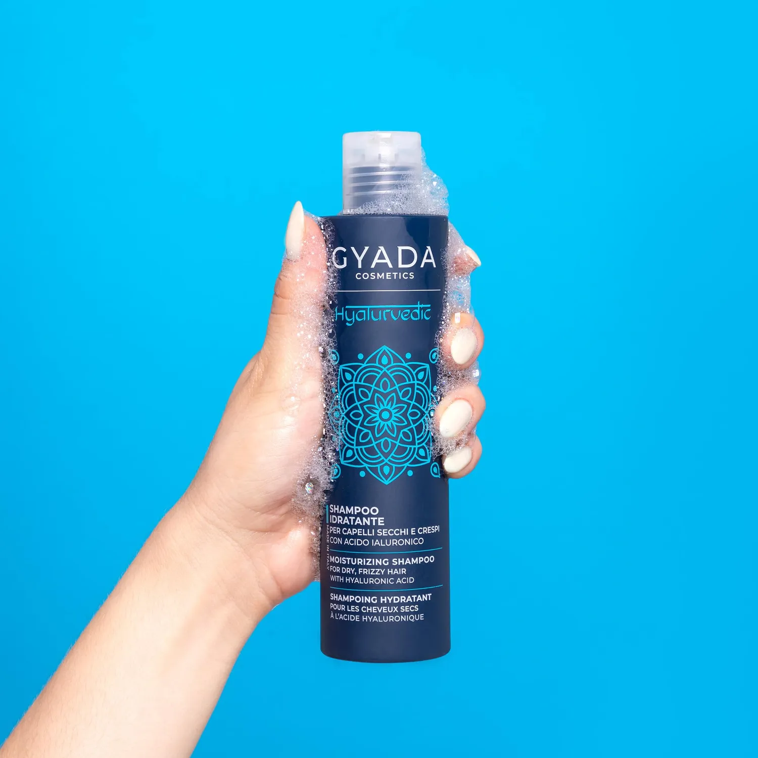 Gyada Hyalurvedic shampoo idratante 200 ml capelli secchi crespi