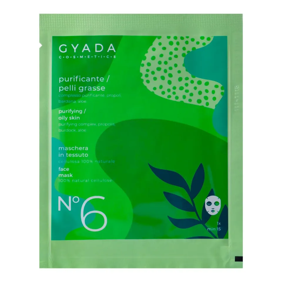 Gyada Cosmetics Maschera Viso in Tessuto Purificante 15 ml