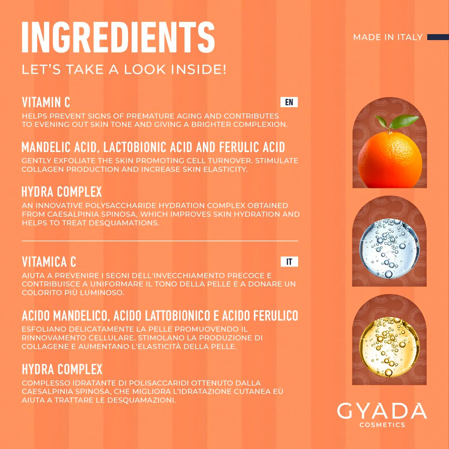 Gyada Radiance Vitamin C Crema Viso Pelli Secche 50 ml
