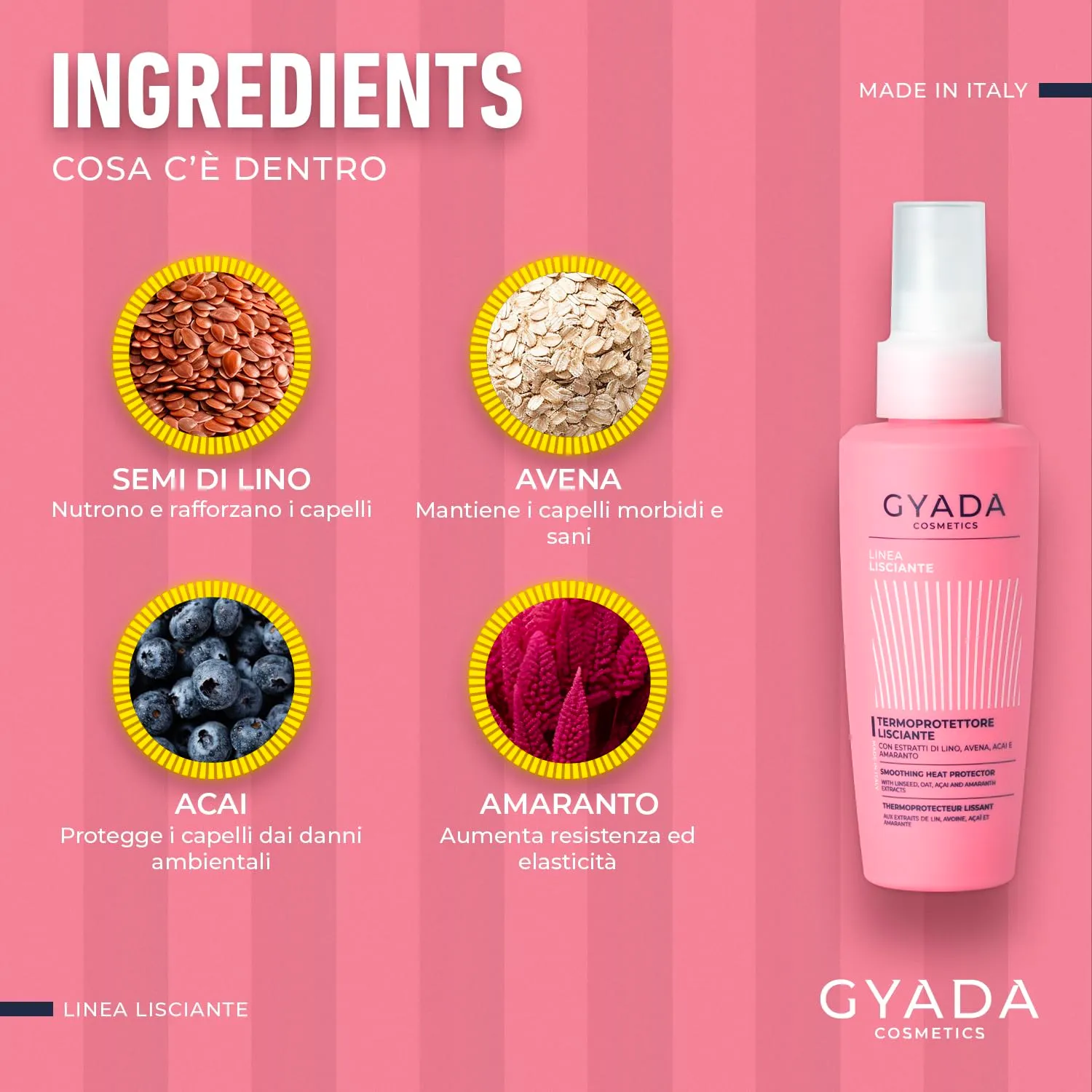 Gyada Lisciante Termoprotettore Fluido 125 ml 230°