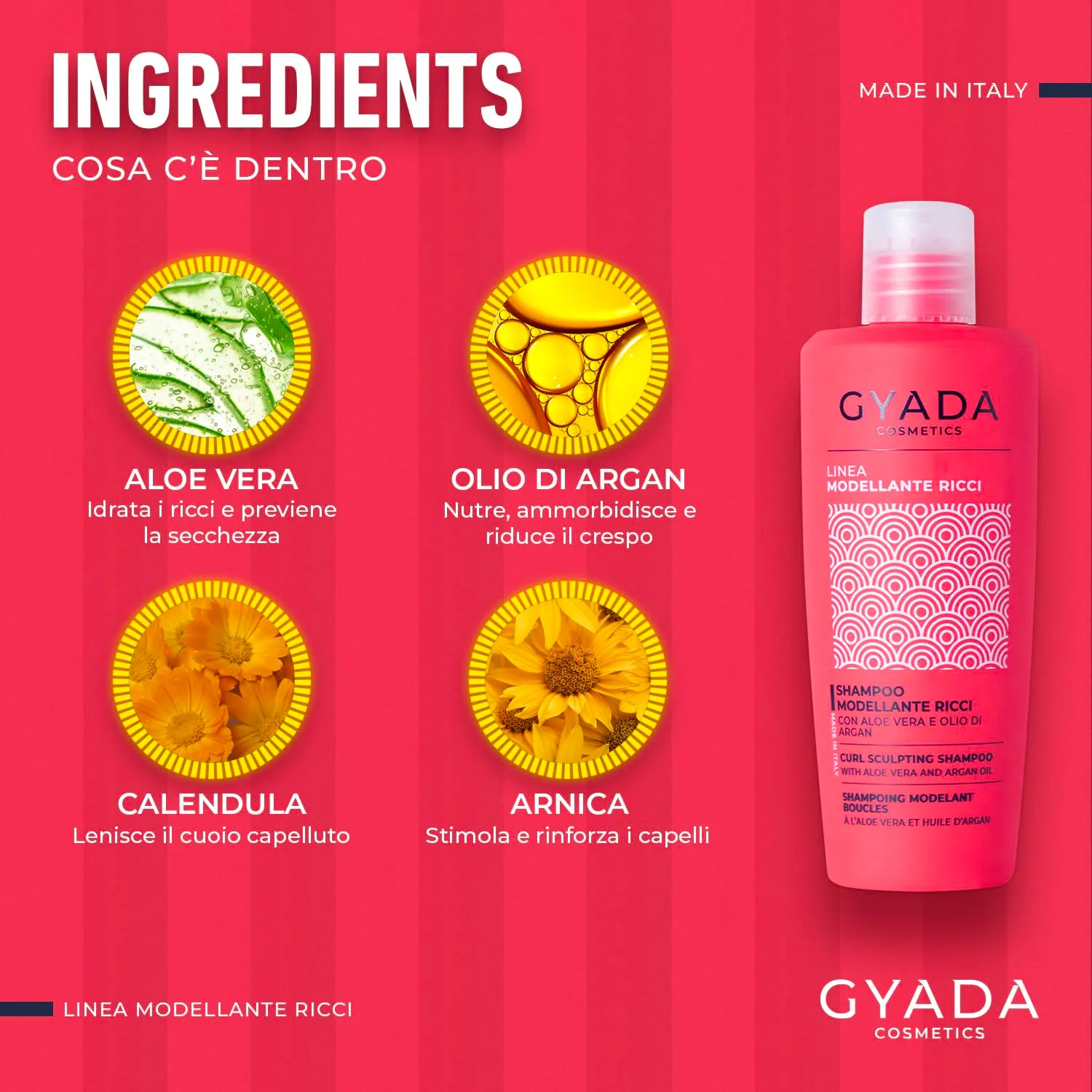 Gyada Cosmetics Modellante Ricci Shampoo Ricci 250 ml aloe argan