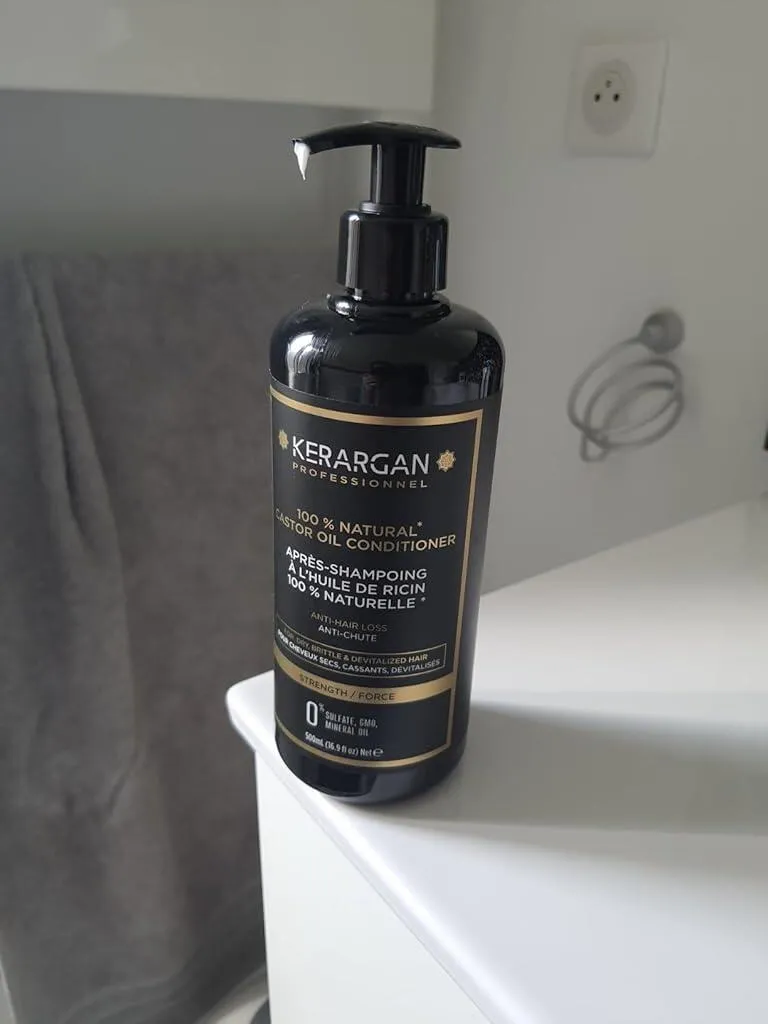 Kerargan Ricino Kit Capelli Shampoo Balsamo 1000 ml Rinforzante