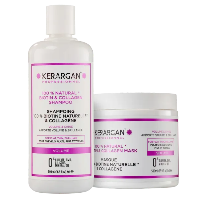 Kerargan Biotine Collagene duo capelli shampoo+maschera 2x500 ml