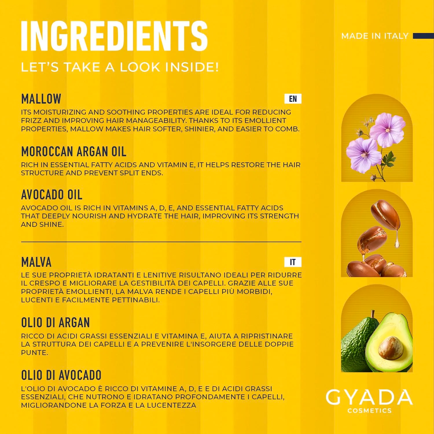 Gyada Anticrespo Shampoo Capelli 250ml Argan