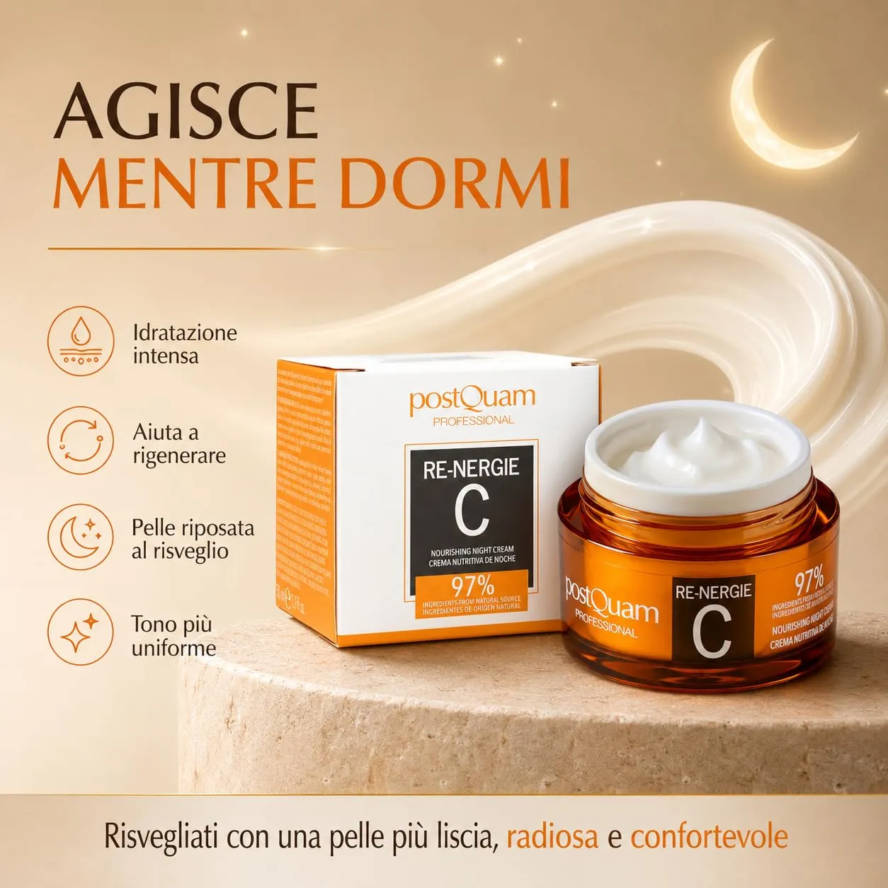 Postquam Re-Energie crema notte 50 ml vitamina C