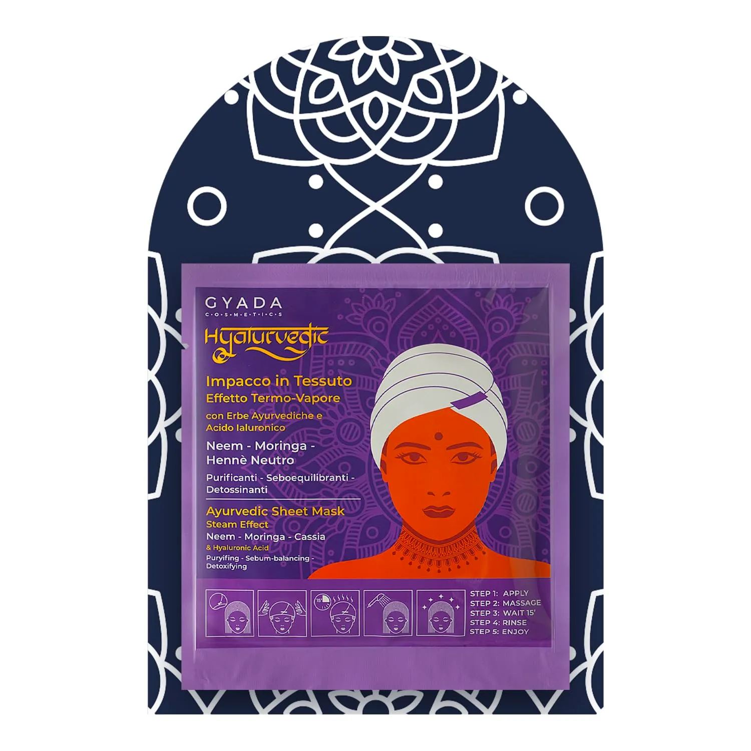 Gyada Hyalurvedic Maschera Cuffia Purificante 60 ml Neem
