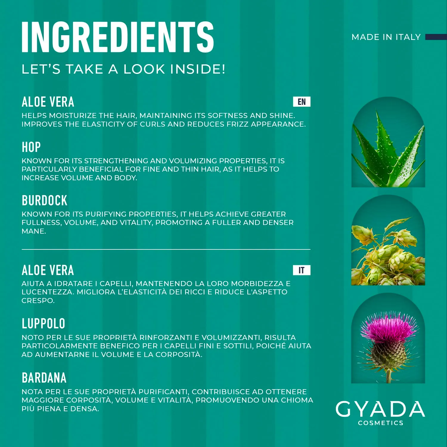 Gyada Spray Volumizzante capelli sottili 125 ml aloe