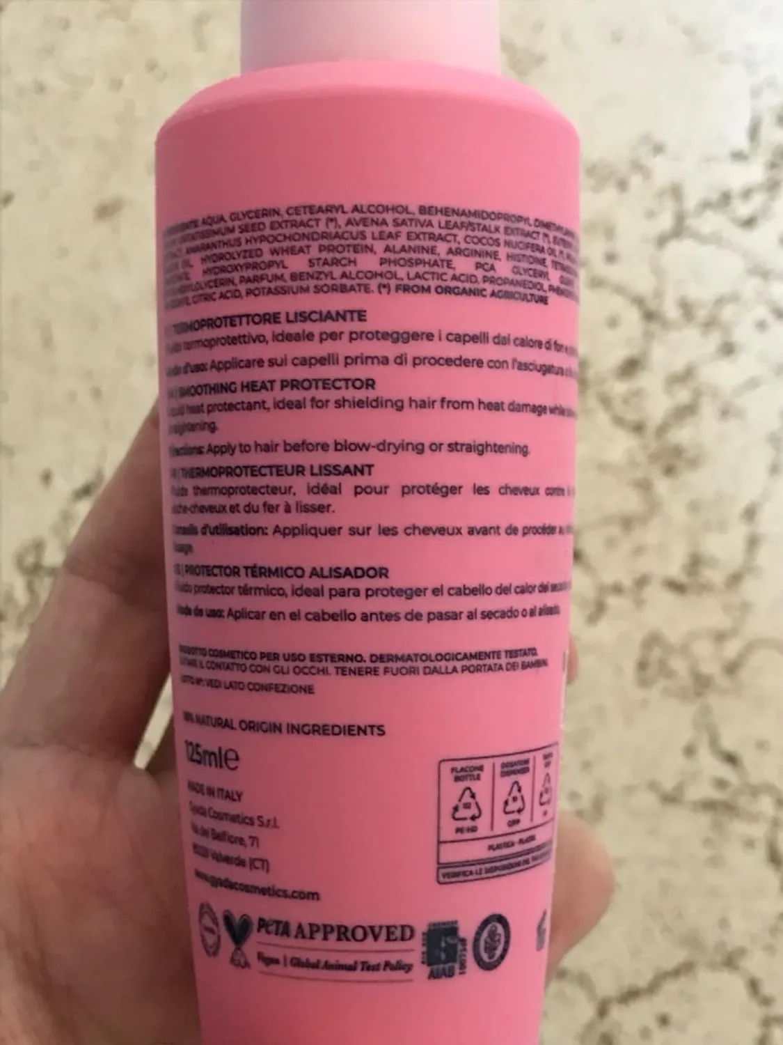 Gyada Lisciante Termoprotettore Fluido 125 ml 230°