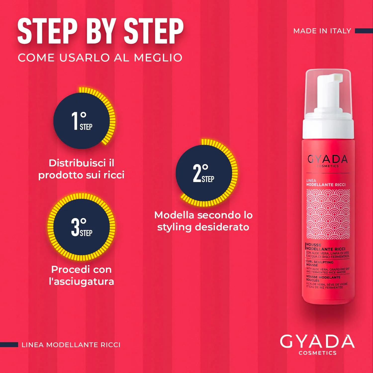 Gyada Modellante Ricci Mousse capelli ricci 200 ml definente