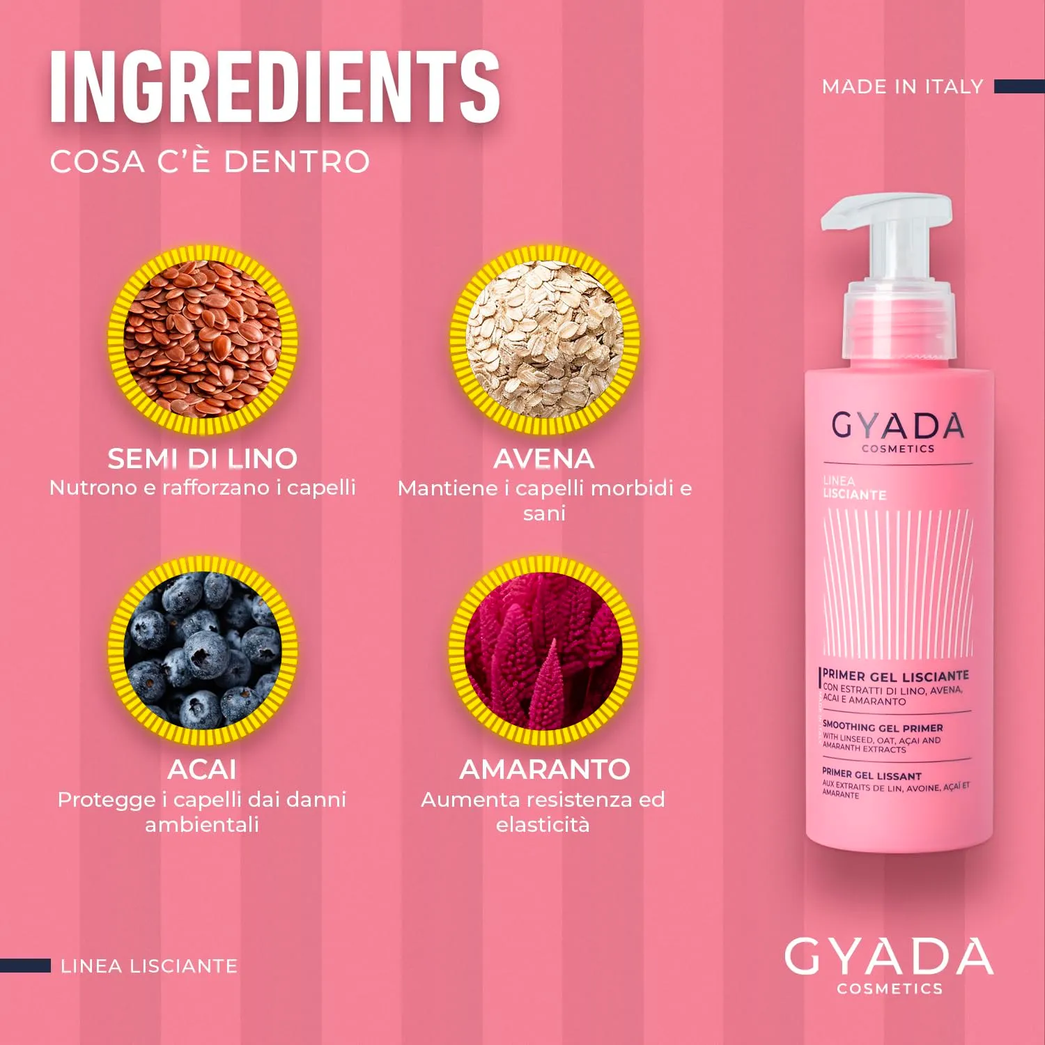 Gyada Lisciante primer gel lisciante anticrespo 150 ml