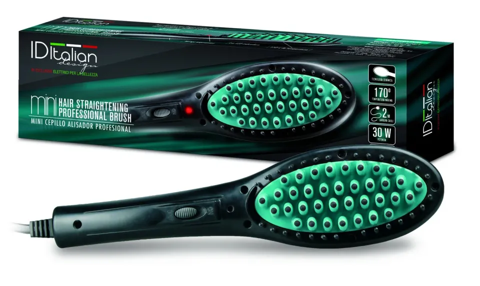 Postquam Ideliss Brush Mini Spazzola Lisciante Elettrica Verde