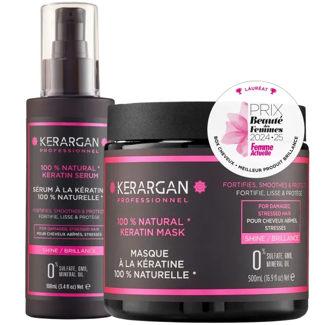 Kerargan Kit Cheratina maschera 500 ml + siero 100 ml nutriente