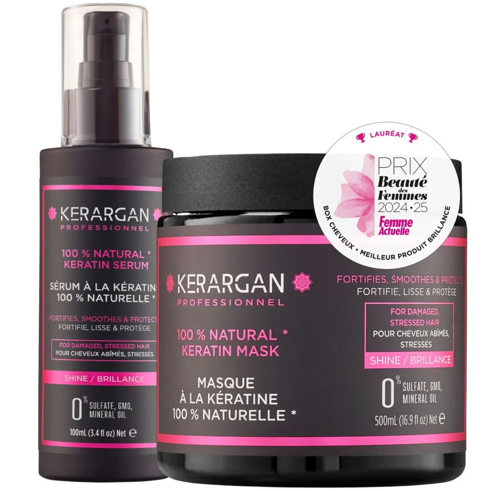 Kerargan Kit Cheratina maschera 500 ml + siero 100 ml nutriente