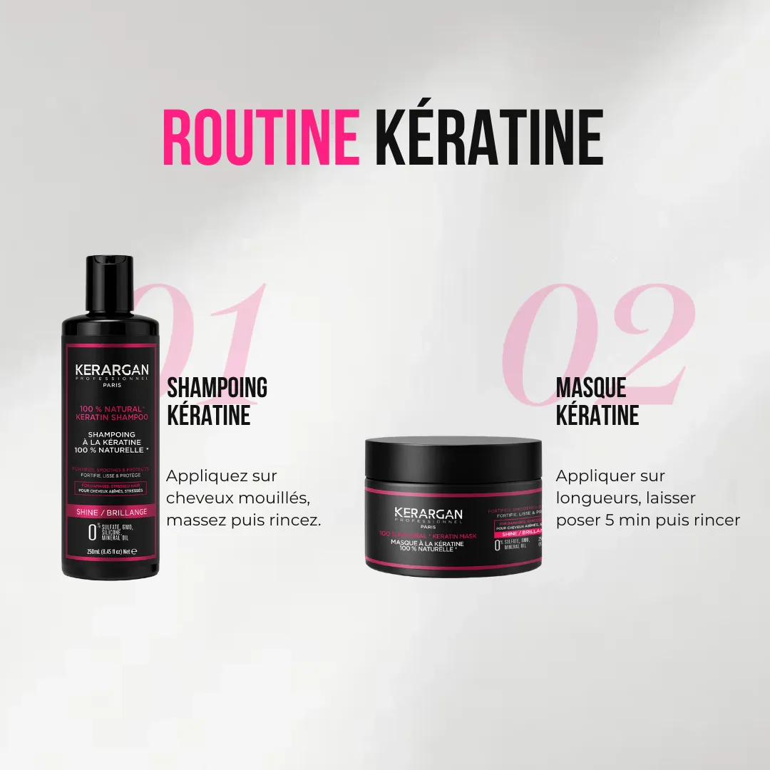 Kerargan Cheratina kit shampoo + maschera 2x250 ml riparatore
