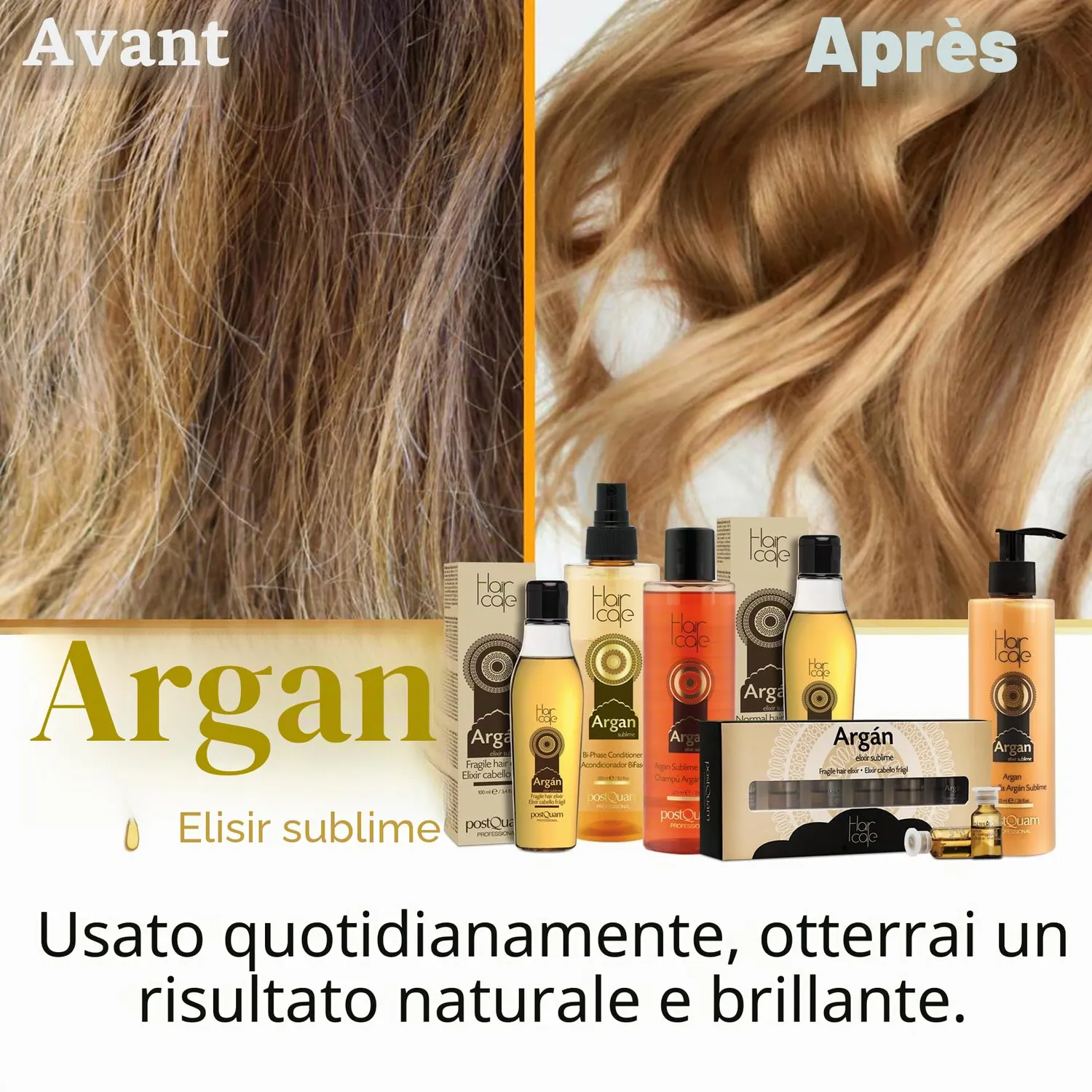Postquam Haircare Argan Sublime olio capelli 100 ml riparatore