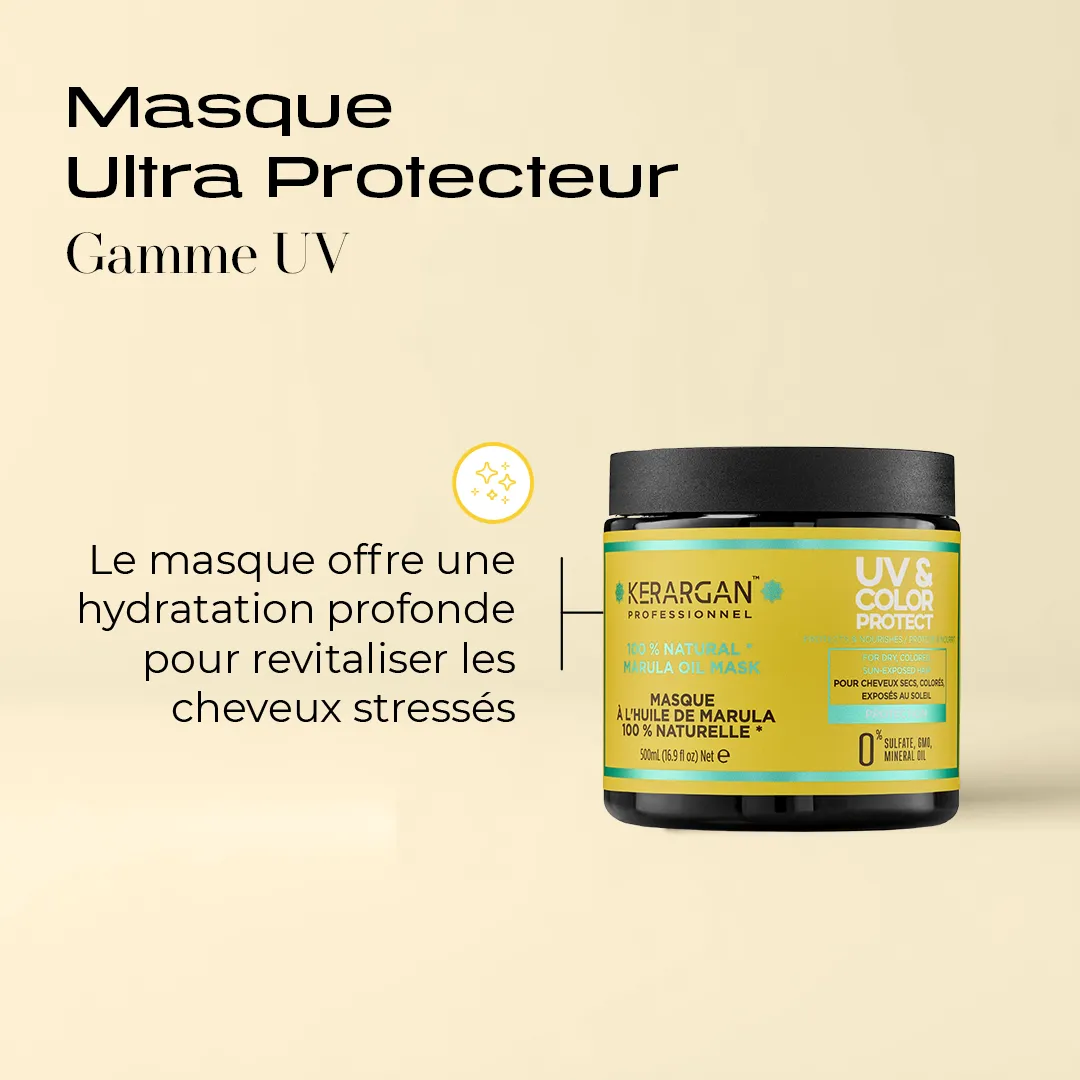 Kerargan UV Color Protect Maschera Marula capelli secchi colorati