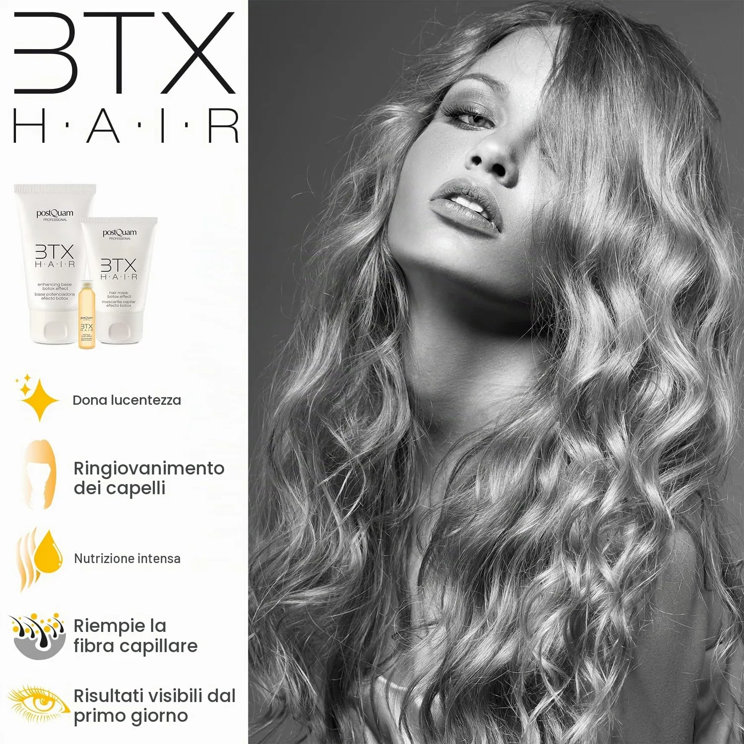 PostQuam Kit Botox Capelli Anticaduta 3 pezzi cheratina