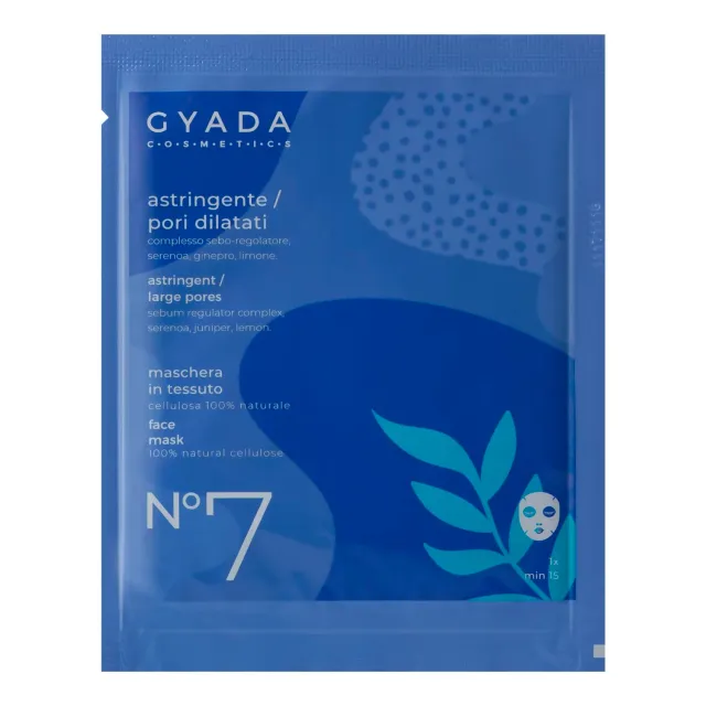 Gyada Maschera Viso Tessuto astringente pori dilatati 15 ml